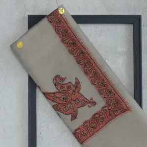 شال صوف فل تورمة رجالي بنقشة يدوية فاخرة من شازار