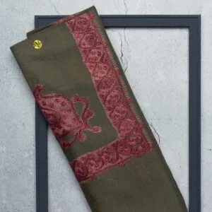 شال صوف فل تورمة رجالي بنقشة يدوية فاخرة من شازار