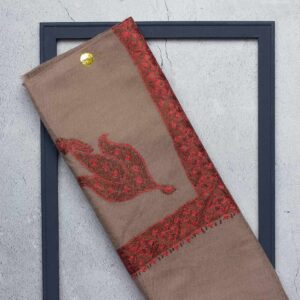 شال صوف فل تورمة رجالي بنقشة يدوية فاخرة من شازار