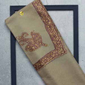 شال صوف فل تورمة رجالي بنقشة يدوية فاخرة من شازار