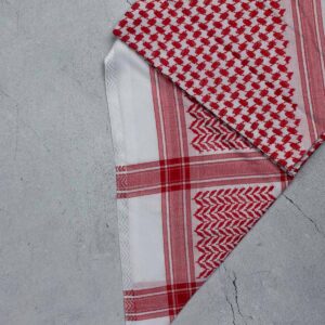 شماغ أحمر ريمون بصمة 66 شماغ رجالي فاخر أحمر نقشة شماغ البصمة 66