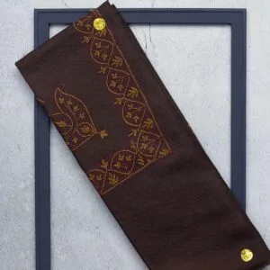 شال صوف تورمة رجالي بنقشة مكينة فاخرة من شازار