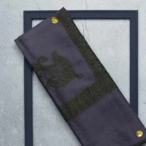 شال صوف تورمة رجالي بنقشة مكينة فاخرة من شازار