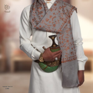 لحفة صوف سوبر تورمة رجالي بتطريز يدوي – تصميم تراثي فاخر – متجر شازار