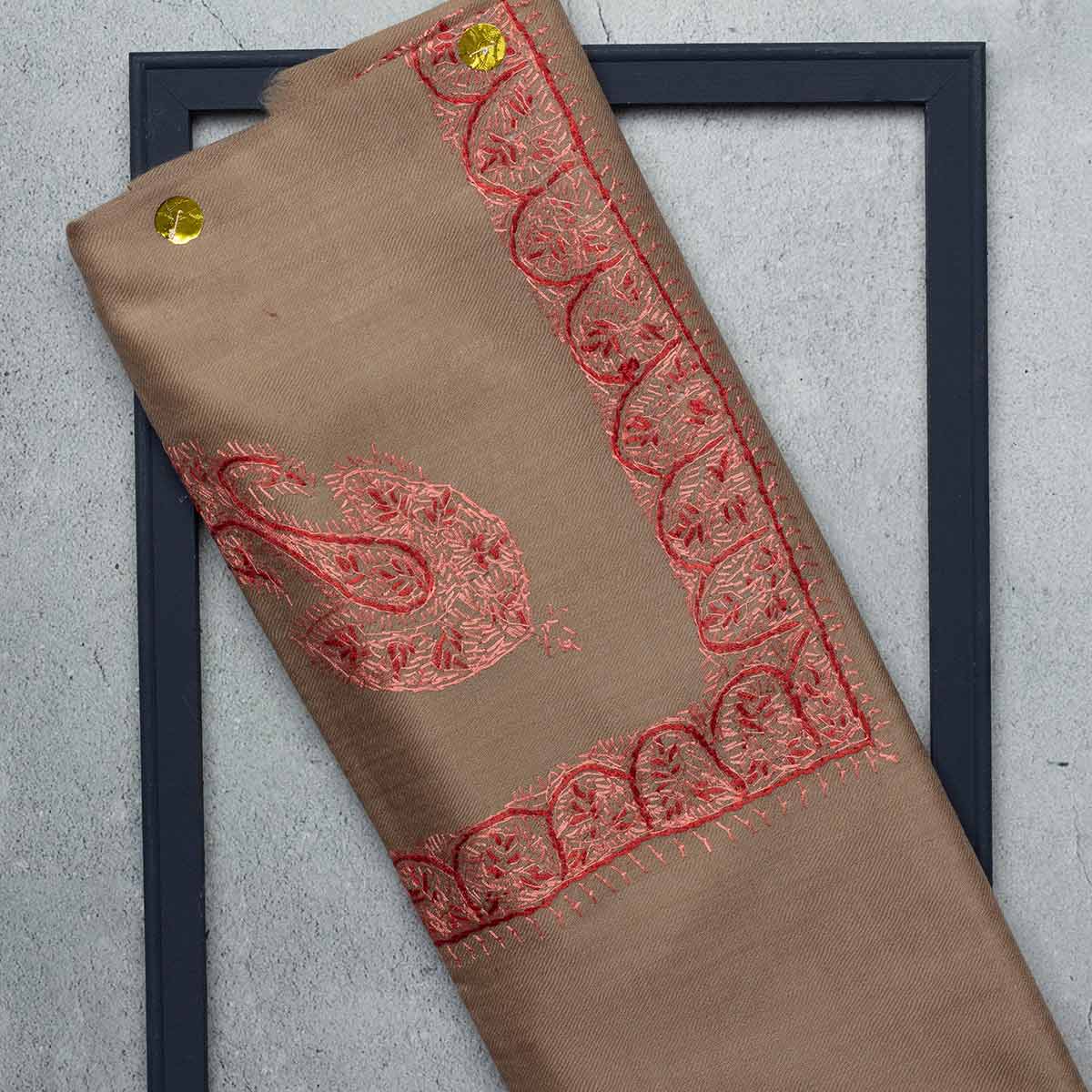 شال صوف تورمة رويال رجالي بنقشة يدوية فاخرة من شازار