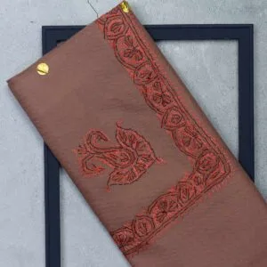 شال صوف تورمة رجالي بنقشة يدوية فاخرة من شازار