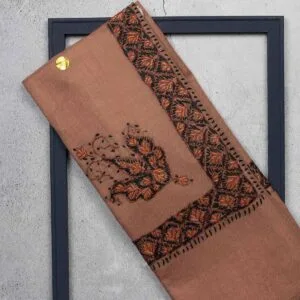 شال صوف تورمة رجالي بنقشة يدوية فاخرة من شازار