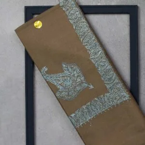 شال صوف تورمة رجالي بنقشة يدوية فاخرة من شازار