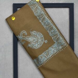 شال صوف تورمة رجالي بنقشة يدوية فاخرة من شازار