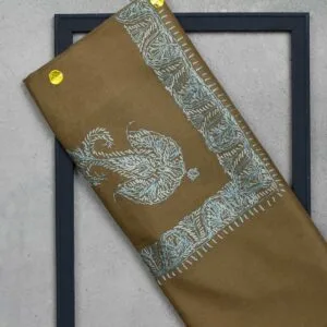 شال صوف تورمة رجالي بنقشة يدوية فاخرة من شازار