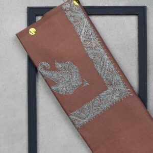 شال صوف تورمة رجالي بنقشة يدوية فاخرة من شازار