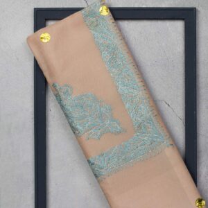 شال صوف تورمة رجالي بنقشة يدوية فاخرة من شازار