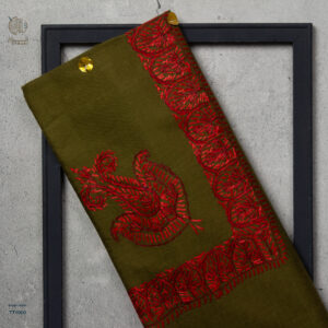 شال صوف تورمة رجالي بنقشة يدوية فاخرة من شازار