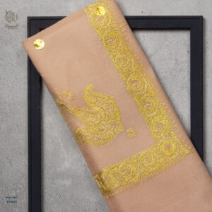 شال صوف تورمة رجالي بنقشة يدوية فاخرة من شازار