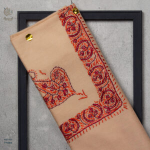 شال صوف تورمة رجالي بنقشة يدوية فاخرة من شازار