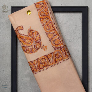 شال صوف تورمة رجالي بنقشة يدوية فاخرة من شازار