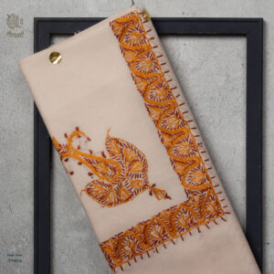 شال صوف تورمة رجالي بنقشة يدوية فاخرة من شازار