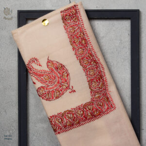 شال صوف تورمة رجالي بنقشة يدوية فاخرة من شازار