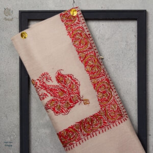 شال صوف تورمة رجالي بنقشة يدوية فاخرة من شازار