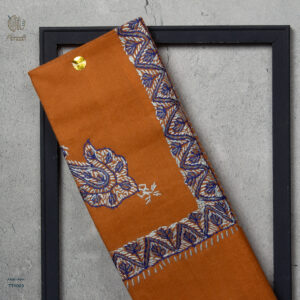 شال صوف تورمة رجالي بنقشة يدوية فاخرة من شازار