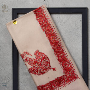 شال صوف تورمة رجالي بنقشة يدوية فاخرة من شازار