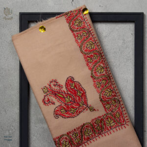 شال صوف تورمة رجالي بنقشة يدوية فاخرة من شازار