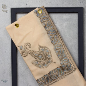 شال صوف تورمة رويال رجالي بنقشة يدوية فاخرة من شازار