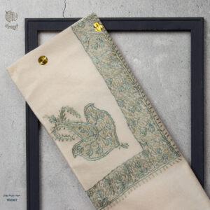 شال صوف تورمة رويال رجالي بنقشة يدوية فاخرة من شازار