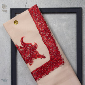 شال صوف تورمة رويال رجالي بنقشة يدوية فاخرة من شازار