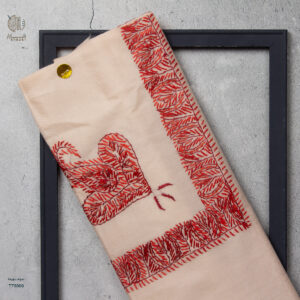 شال صوف تورمة رجالي بنقشة يدوية فاخرة من شازار