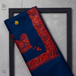 شال صوف تورمة رجالي بنقشة يدوية فاخرة من شازار