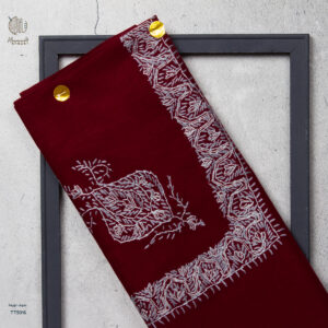 شال صوف تورمة رجالي بنقشة يدوية فاخرة من شازار